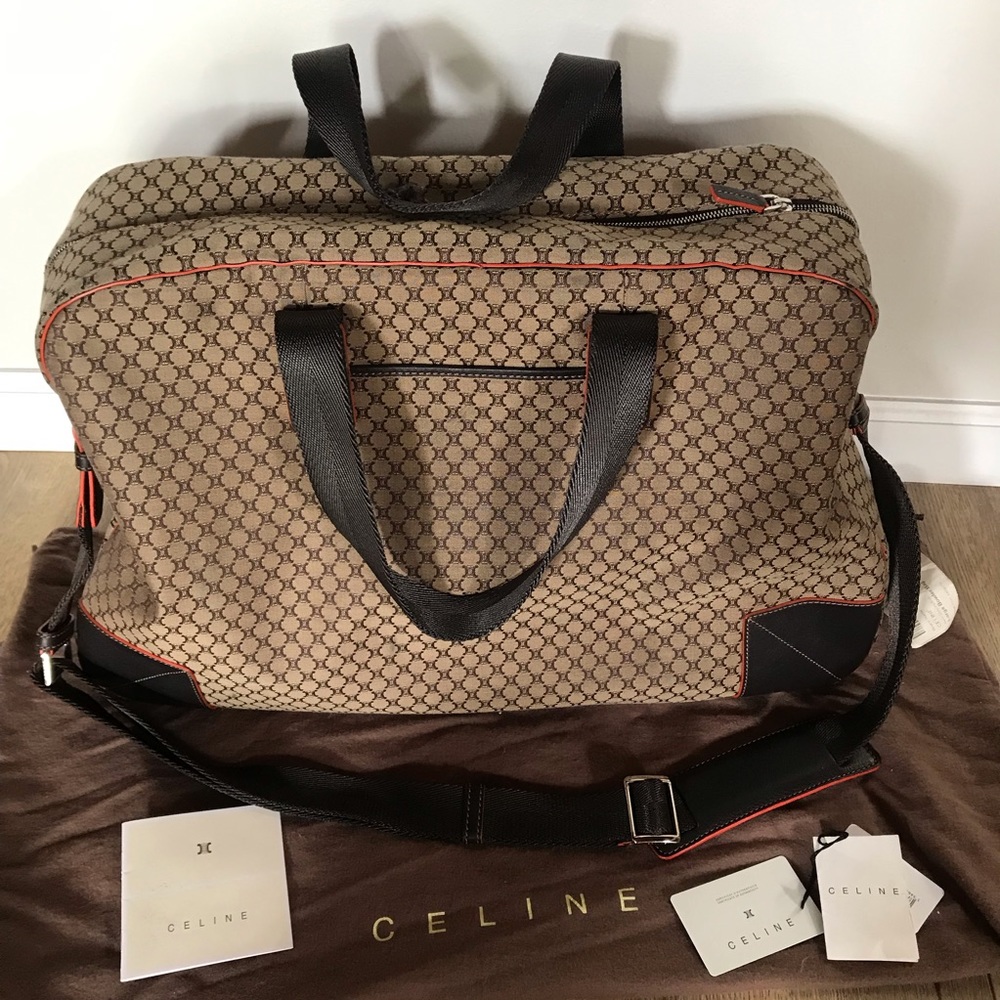 Celine Fabric Weekend Bowler Bag Large